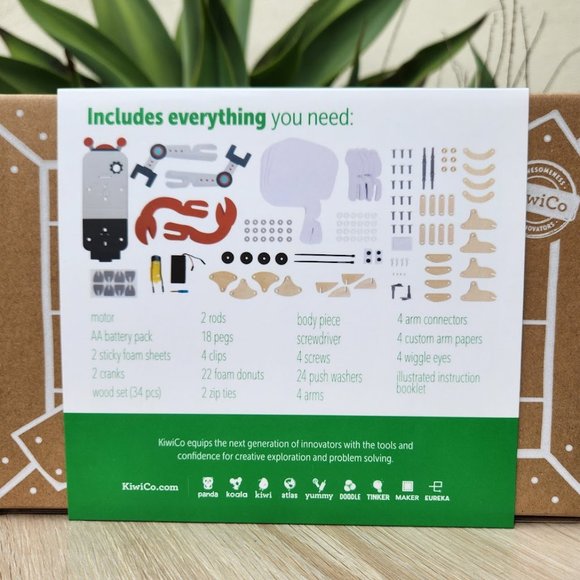 NEW KiwiCo. Kiwi Co. Crawling Robot Crab Science Kit Craft Engineering EASTER To - Picture 9 of 11
